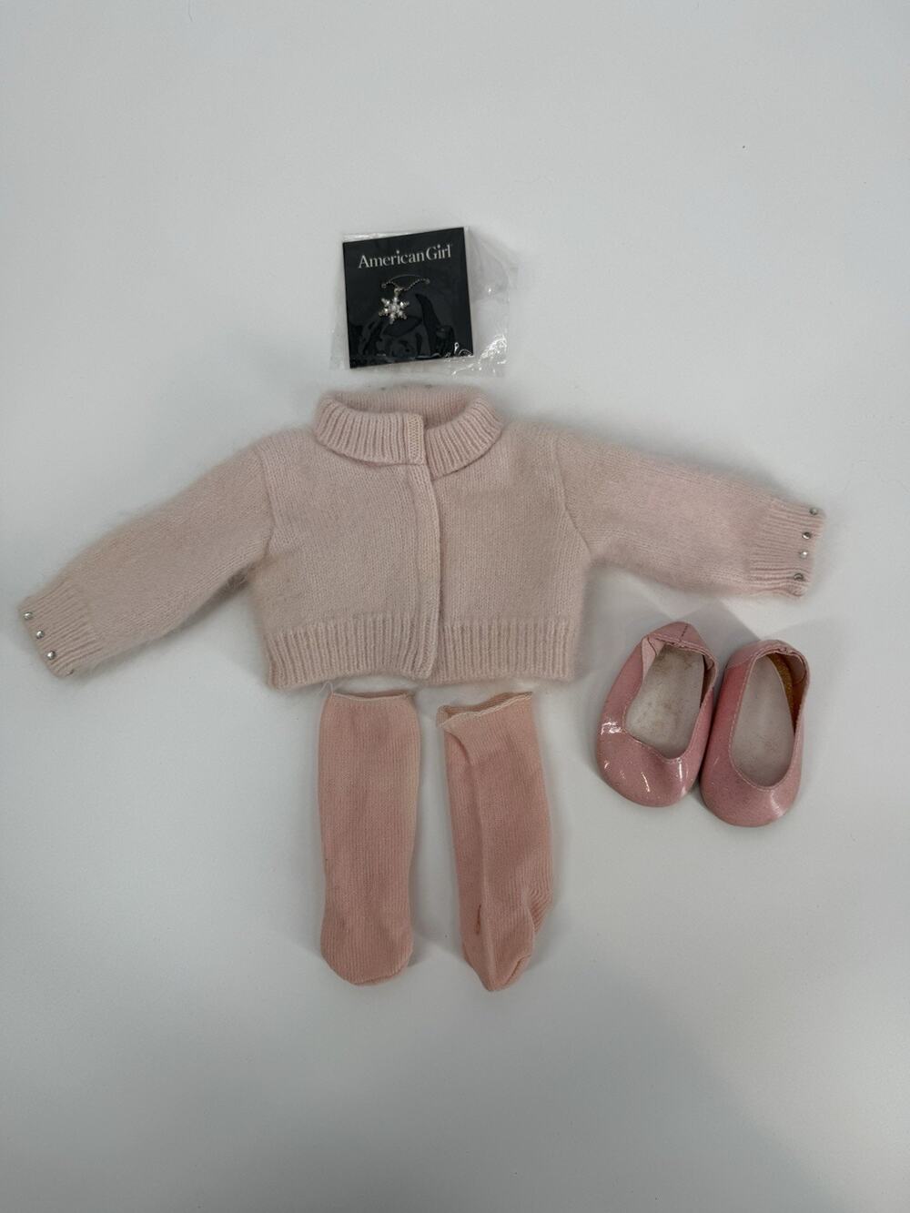 AUTHENTIC AMERICAN GIRL OF TODAY PETAL PINK OUTFIT Necklace Read